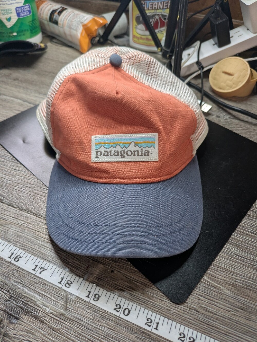 Patagonia‎ Mesh Trucker Cap OSFA Blue & Coral Unisex